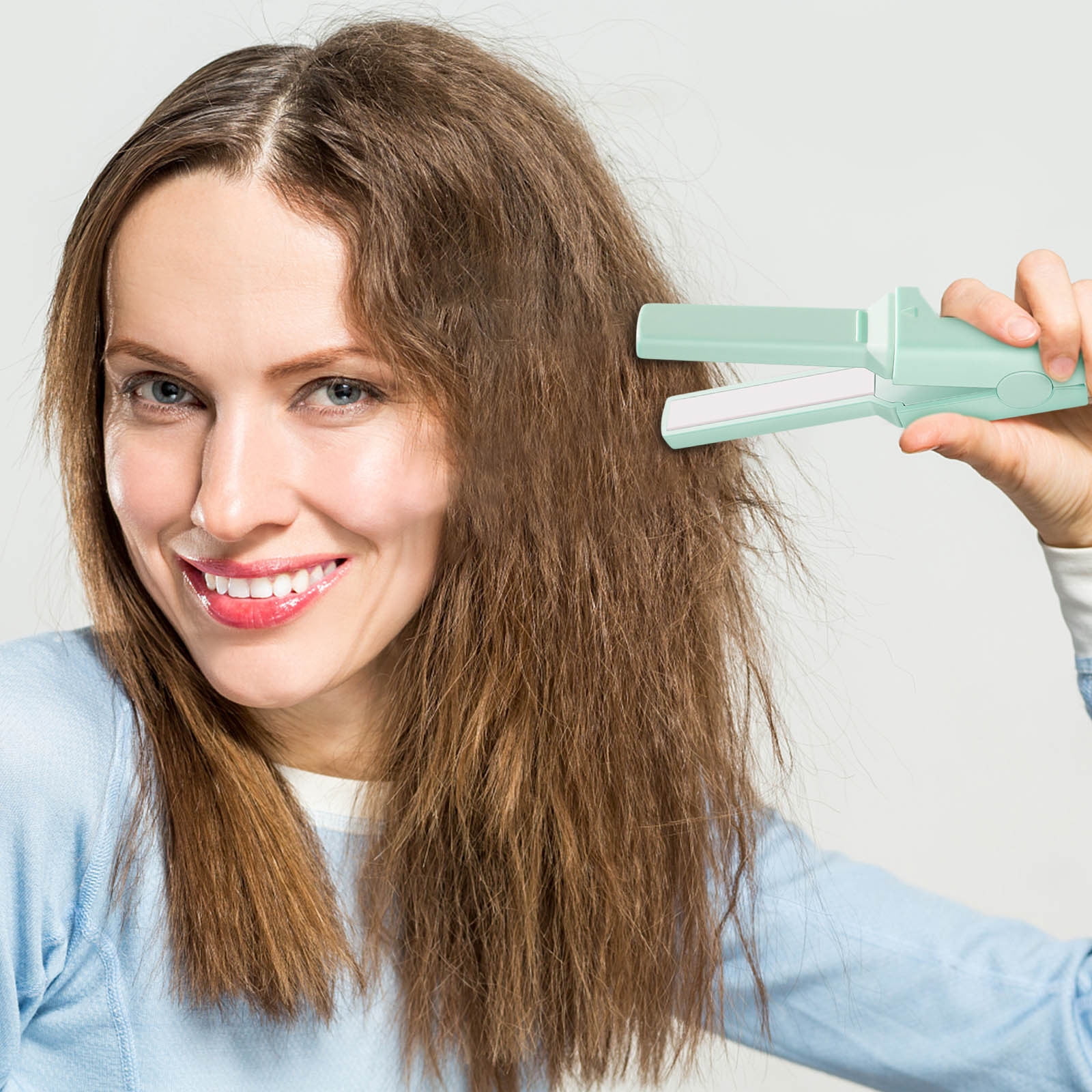 ZongRen Hair Crimper Plancha De Cabello USB Plugin Mini Hair