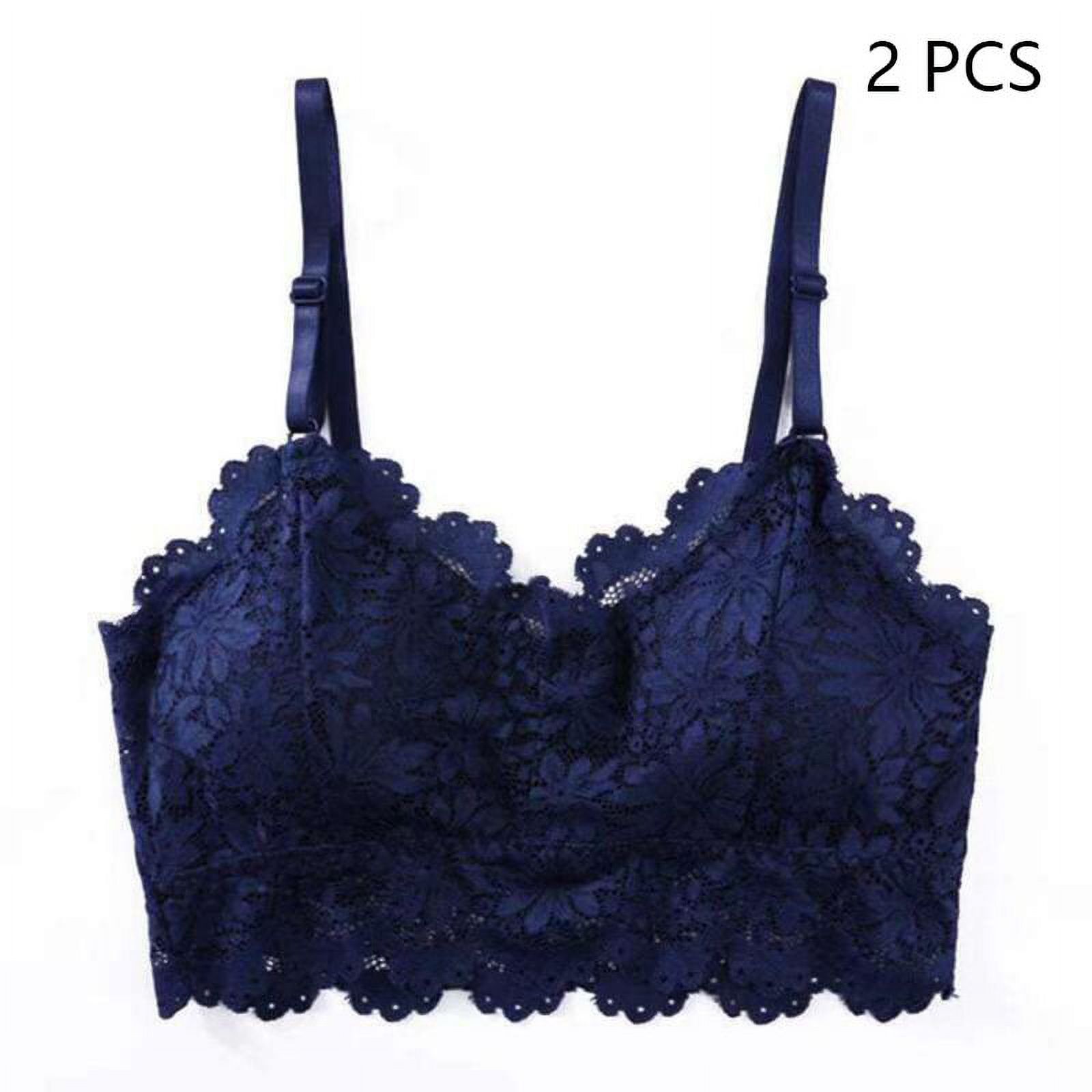 Zonghan Women Wireless Beautiful Back Lace Bra Soft Brassiere Underwear ...