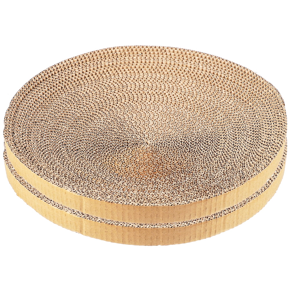 Zonh 2pcs Round Cat Scratch Pads for Indoor Cats Refill Replacement Inserts Walmart