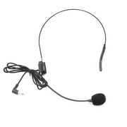 Zonh 2pcs Vocal Wired Headset Microphone Condenser Mic for Voice Amplifier Speaker Mic Professional Best Singing Teaching Lectures (Black)