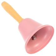 Zonh Christmas Handheld Bell Wood Handle Hand Bell 4.7" Hand Call Bell Xmas Decor