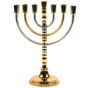 Zonh Israel 7 Branches Menorah Candle Holder for Jewish Tribes