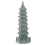 Zonh Mini 7-Level Pagoda Figurine for Zen Garden Decor