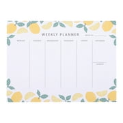 Zonh Weekly Planner Notepad Lemon