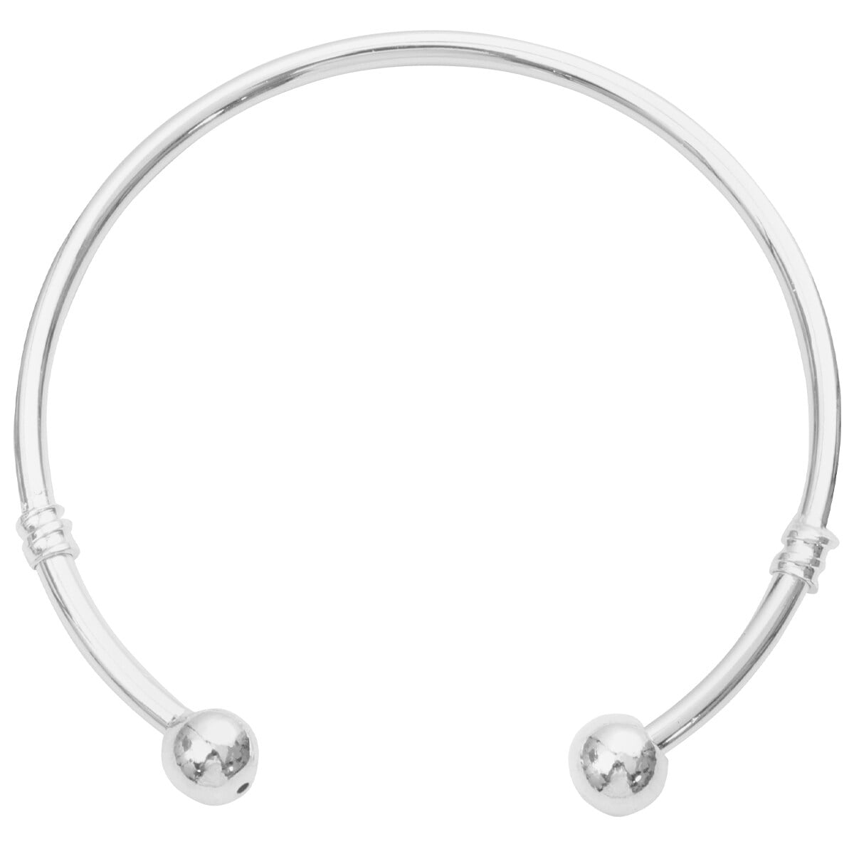 Zonh Women's Charm Bracelet Open Bangle Adjustable Link Chain Sterling ...
