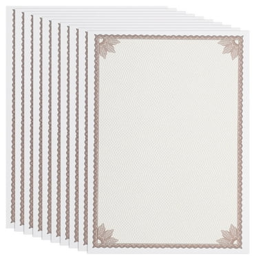 Zonhebin 10 Sheets Fancy Blank Certificate Paper for Awards & Diplomas