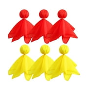 Zonhebin 6PCS Football Rugby Penalty Flag Tossing Flags Referee Flag for Sports