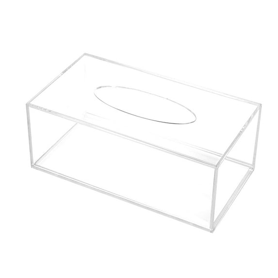 Zonhebin Clear Acrylic Tissue Box Holder for Car Home End Table