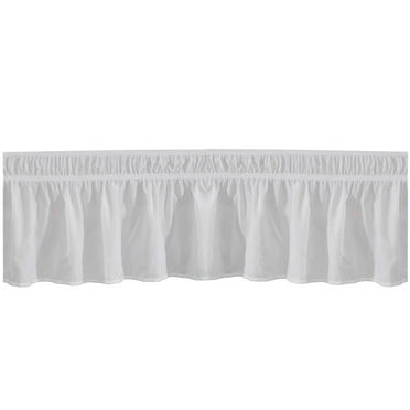 Zonhebin Solid Color Bed Shirt Elastic Bed Bedding Practical Pleated Skirt Creative Bed Sheet White