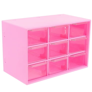 Zonhebin Sticker Organizer Drawer with 9 Clear Drawers for Office