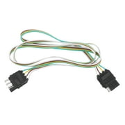 Zonhebin Trailer Light Wiring Harness Kit 4 Pin Trailer Connector Flat Wire Extension Connector