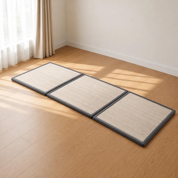 Zonli CocoShield Modular Tatami Mat – Natural Coconut Fiber Floor Mat for Sleeping, Yoga & Guest Use, 0.8" / 1" Thickness,King
