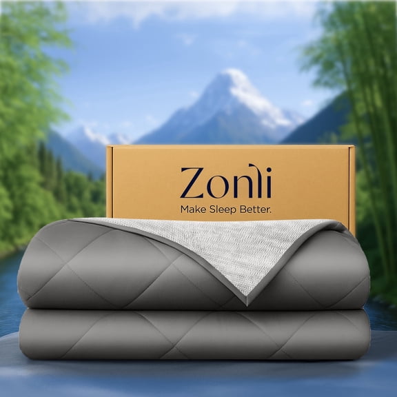 Zonli Z-Magic Cooling Bamboo Viscose Comforter Breathable Gray 106x118