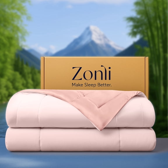 Zonli Z-Magic Cooling Bamboo Viscose Comforter Breathable Pink 90x108