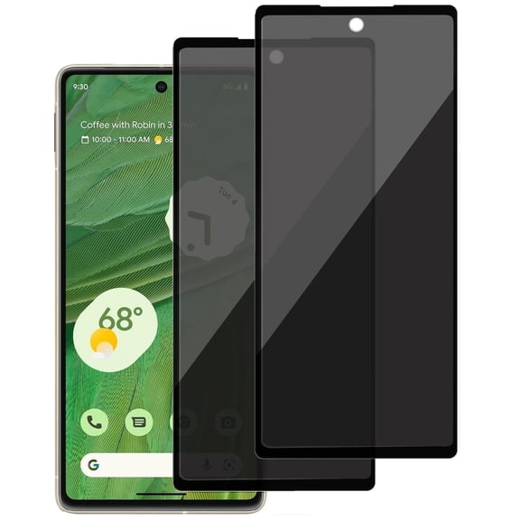 ZYQEEE 2 Pack Privacy Screen Protector Compatible for Google Pixel 7 - 6.3", Anti-Spy Tempered Glass, Bubble-Free, Easy Install