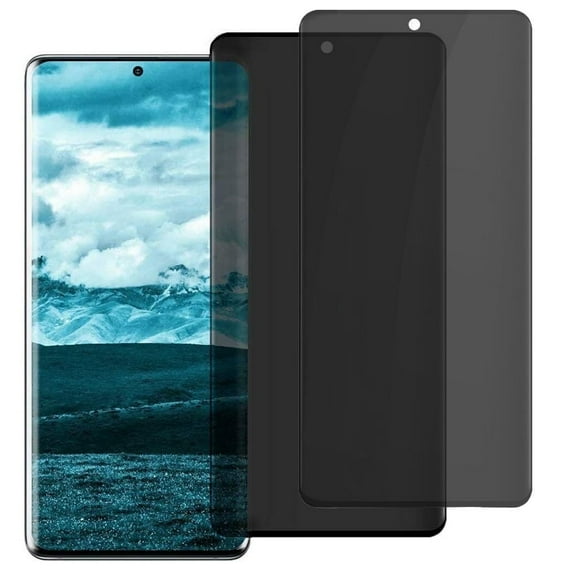 ZYQEEE 2 Pack Privacy Screen Protector for Samsung Galaxy S21 Plus/S21+ 6.7", Anti-Spy Tempered Glass, Bubble-Free, Easy Install
