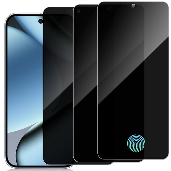 ZYQEEE Privacy Screen Protector Compatible for Google Pixel 10 pro - 6.3", Anti-Spy Tempered Glass Protective Film,Easy Install Bubble-Free,Case Friendly,3 Pack
