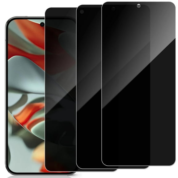 ZYQEEE Privacy Screen Protector Compatible for Google Pixel 9 Pro XL - 6.8", Anti-Spy Tempered Glass Protective Film,Easy Install Bubble-Free,Case Friendly,3 Pack