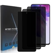 ZYQEEE Privacy Screen Protector for Samsung Galaxy S21 FE 6.4", Scratch Resistant Anti-Spy Tempered Glass Film, Bubble Free, Easy Installation,Case Friendly,3 Pack