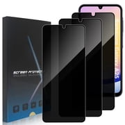 ZYQEEE Privacy Screen Protector for Samsung Galaxy A25 5G 6.5", Scratch Resistant Anti-Spy Tempered Glass Film, Bubble Free, Easy Installation,Case Friendly,3 Pack
