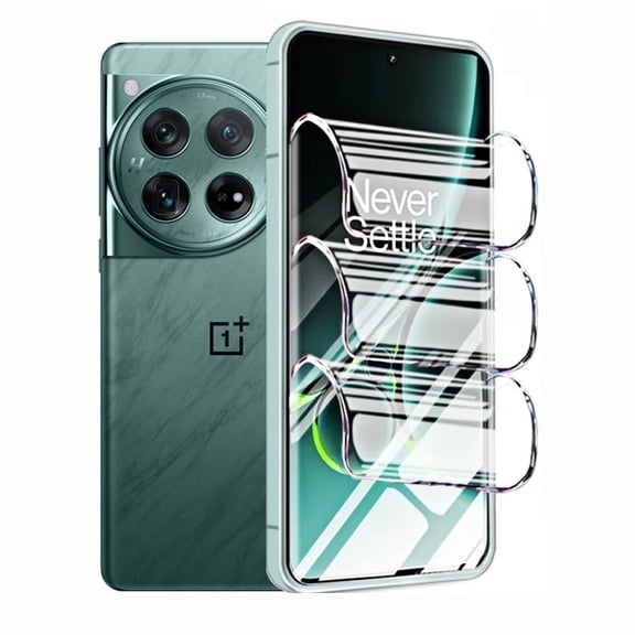 ZYQEEE 3 Pack Screen Protector for OnePlus 10T,6.7 inch HD Hydrogel Soft TPU Protective Film, Fingerprint Compatible, Curved Full Coverage [Not Tempered Glass]