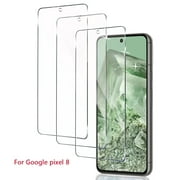 ZYQEEE HD Screen Protector Compatible for Google Pixel 8 6.2", Anti-Scratch Tempered Glass Film, Bubble-Free, Easy Install, 3 Pack
