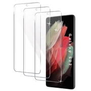 Zonyee HD Screen Protector Compatible for Samsung Galaxy S21 Ultra 6.8", Anti-Scratch Tempered Glass Film, Bubble-Free, Easy Install, 3 Pack