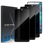 ZYQEEE Privacy Screen Protector for Samsung Galaxy S20 FE 6.5", Scratch Resistant Anti-Spy Tempered Glass Film, Bubble Free, Easy Installation,Case Friendly,3 Pack