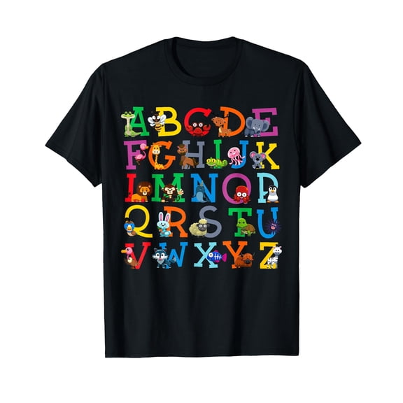 Zoo Animal Alphabet ABCs Animals Learning A-Z ABC Letters T-Shirt