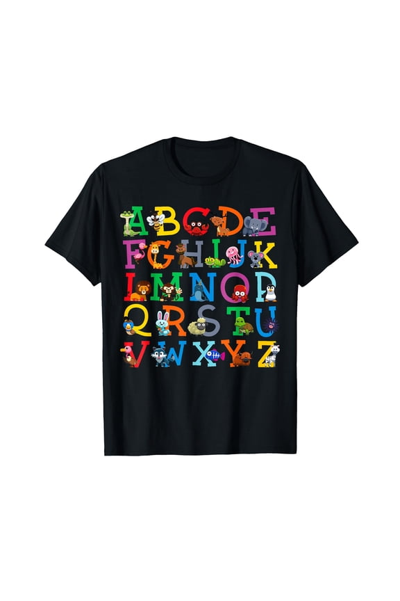 Zoo Animal Alphabet ABCs Animals Learning A-Z ABC Letters T-Shirt