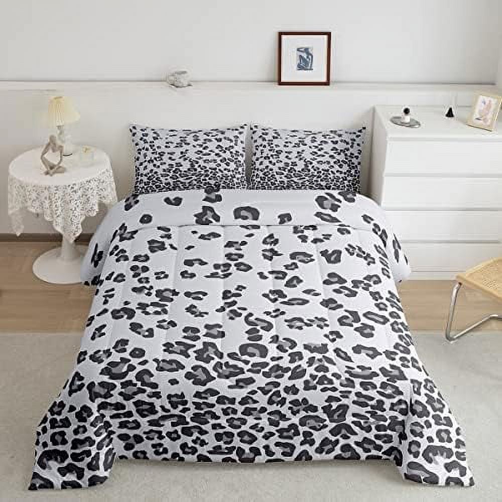 Zoo Animal Comforter Set Cute Wild Animals Bedding Set Cartoon Safari Wild Print Comforter for