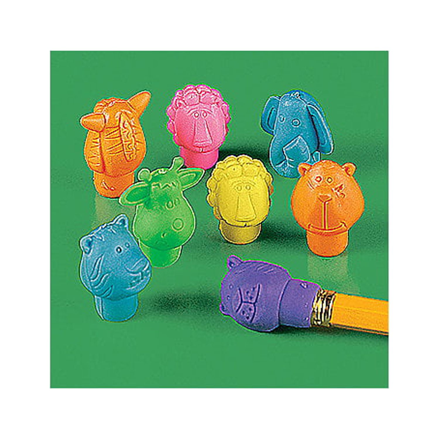 Zoo Animal Pencil Top Erasers Party Favors 144 Pieces