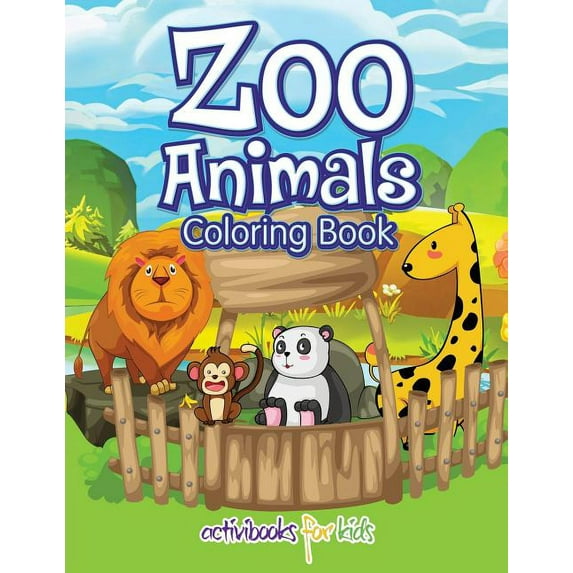 Zoo Animals Coloring Book (Paperback)