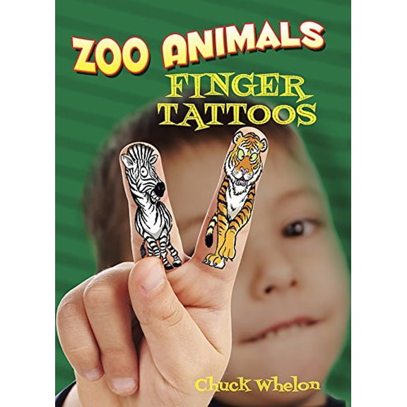 Pre-Owned Zoo Animals Finger Tattoos (Little Activity Books) Paperback