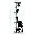 thumbnail image 1 of Zoo Animals Growth Chart Vinyl Decals Children Room Wall Sticker Art, 11x37-Inch Black, 1 of 6