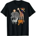 thumbnail image 1 of Zoo Animals Shirt Wildlife Birthday Party A Day At The Zoo T-Shirt, 1 of 5