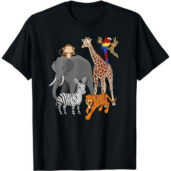 Zoo Animals Shirt Wildlife Birthday Party A Day At The Zoo T-Shirt