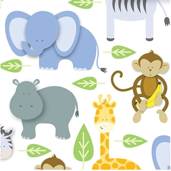 Zoo Animals Specialty Tissue Paper - 20" x 30" Sheets - 12 Sheets (43J268D)