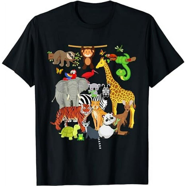 Zoo Animals Shirt Wildlife Birthday Party A Day At The Zoo Zoo Animals Shirt Wildlife Birthday Party A Day At The Zoo