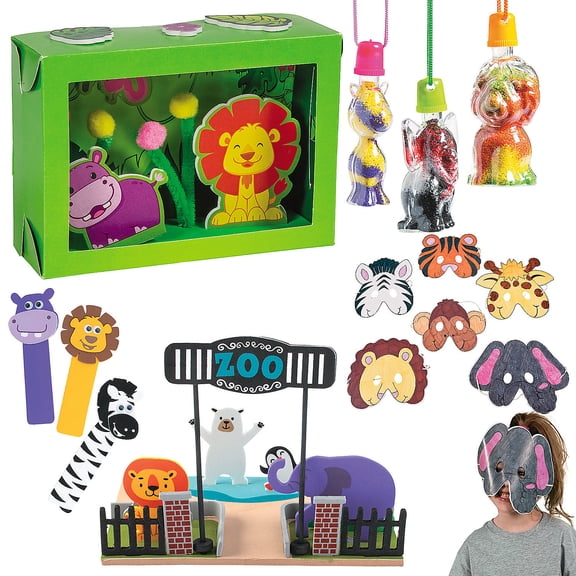 Zoo Day Craft Kit - Bulk 72 Pc