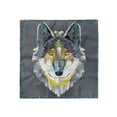 thumbnail image 1 of Zoo Head Scarf, Wolf Coyote Portrait Art, Head Wrap, 3 Sizes, by Ambesonne, 1 of 2