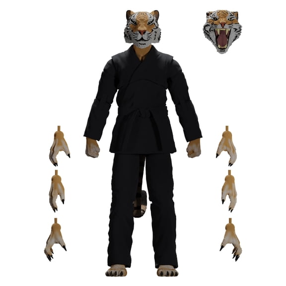 Zoo Jitsu Fighters 6 Inch Action Figure | Tiago the Tiger with Black Gi
