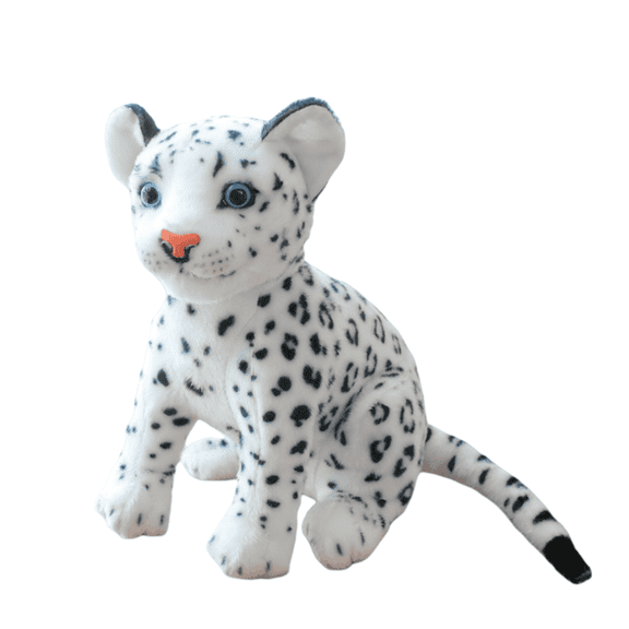 Zoo Jungle Leopard Plush Toy - Realistic Snow Leopard, Leopard, Black Leopard, Lion Stuffed Plush Animal Dolls, Friends Toy Gifts