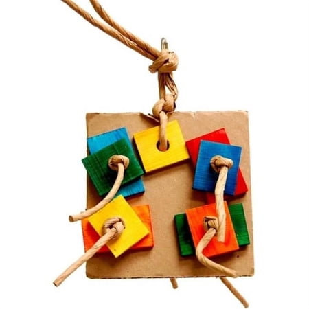 Zoo-Max 731 6 x 6 in. Birdie Pizza Bird Toy, Small