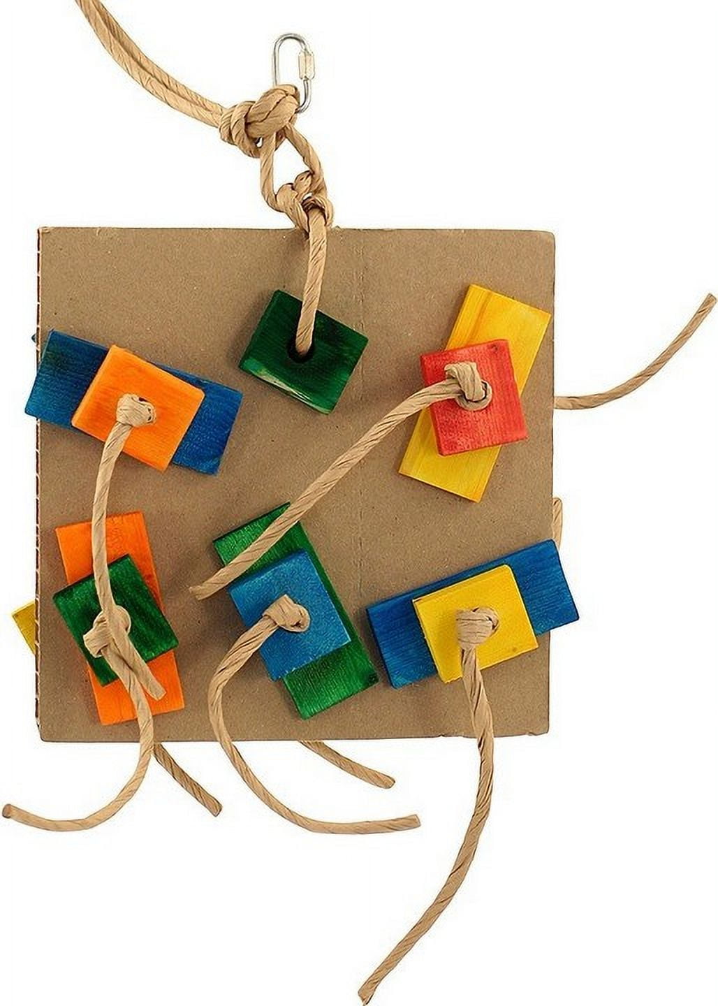 Zoo-Max Birdie Pizza Bird Toy [Bird Interactive Toys, Bird Supplies] Medium - 3 count