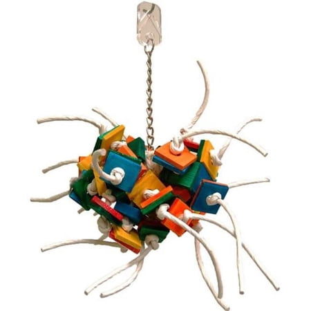 Zoo-Max 759 14 x 12 in. Fire Ball Bird Toy, Medium
