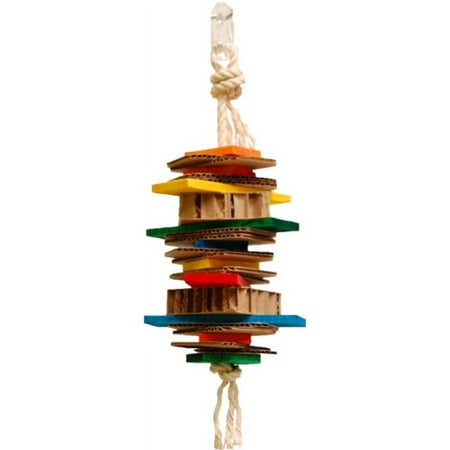 Zoo-Max Jumpy Hanging Bird Toy [Bird Interactive Toys, Bird Supplies] Small - 6 count