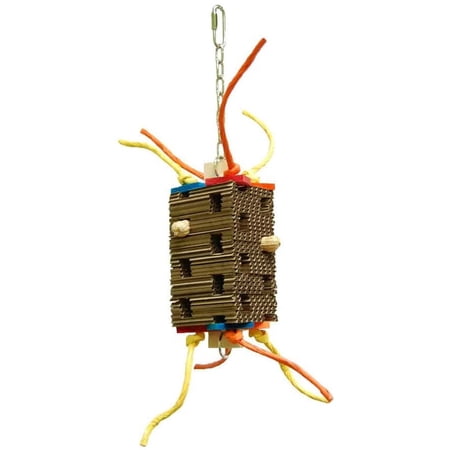 Zoo-Max Tower Hanging Bird Toy: Interactive Foraging Toy for Small, Medium, and Large Parrots