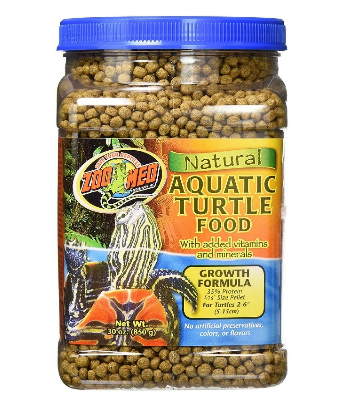 Zoo Med Aquatic Turtle Growth Food Formula [Reptile Aquatic Turtle Food, Reptile Supplies] 30 oz