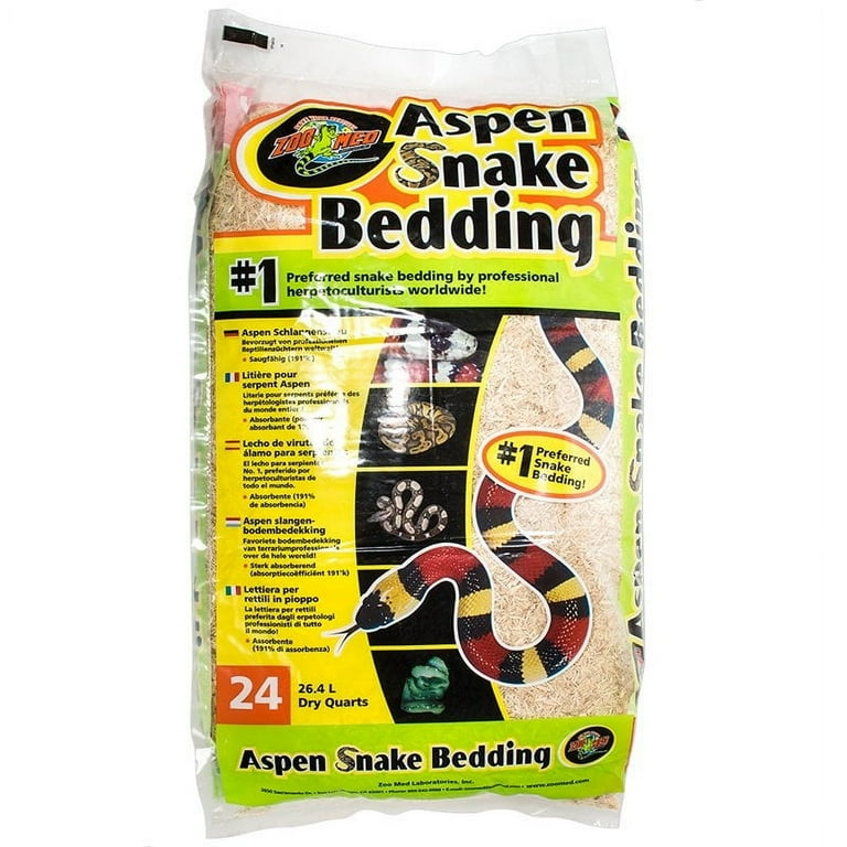 Zoo Med Aspen Snake Bedding: Premium Substrate for Reptiles, Small